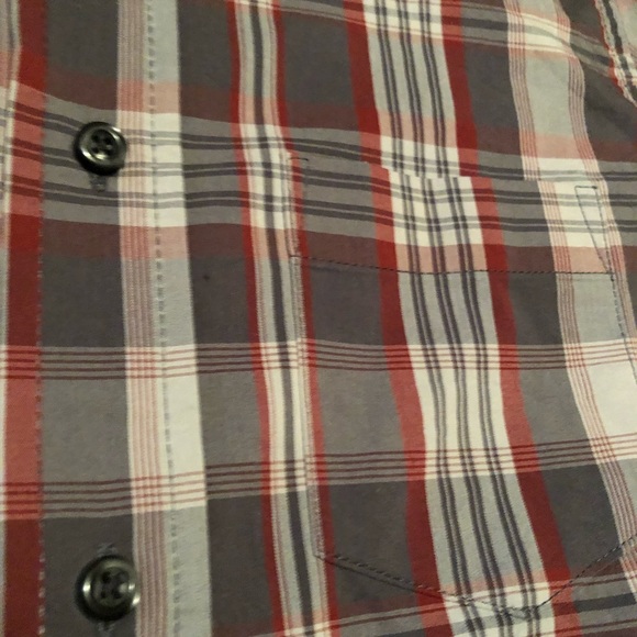 💛 GEORGE CLASSIC FIT PLAID CHECKERED BUTTON DOWN SHIRT 2 PAIR - Picture 7 of 10